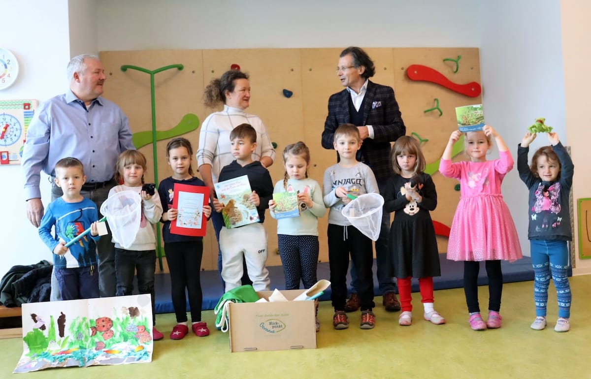 Stolze Gewinner im Kindergarten in Mittelhausen